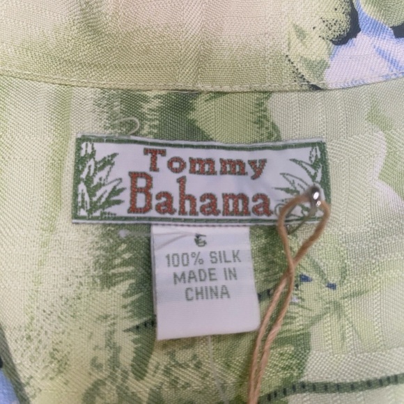 Tommy Bahama 100% Silk Anthurium Island Dress Size 6 Chive Green Floral NWT - Picture 4 of 9